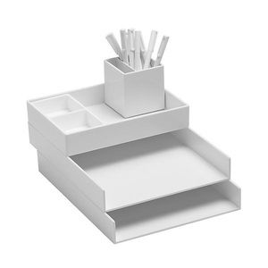 White Poppin Letter Tray Storage Kit